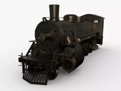 Steam Train 3D model