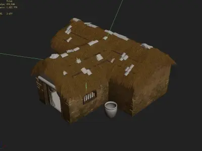 Game Large House - House 03 3D model