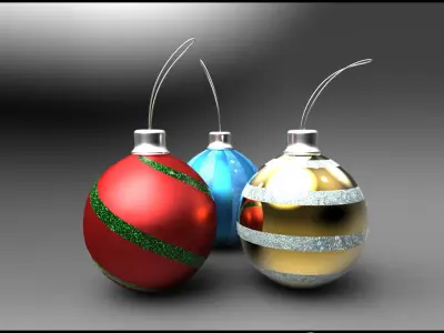 DL3D Christmas Ball 3D model