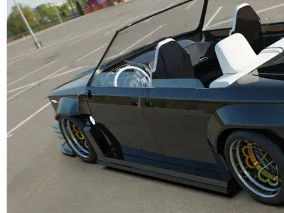 Renault broadway custom cabrio 3D model