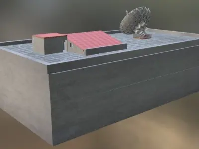 covered parking Free 3D model