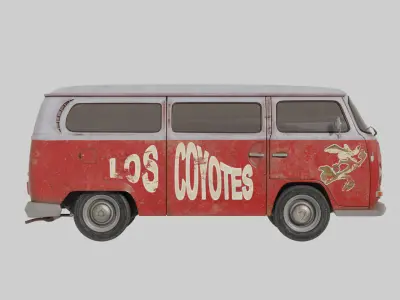 Retro Van 3D model