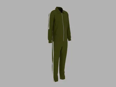 Sport Suit Low-poly 3D model 2