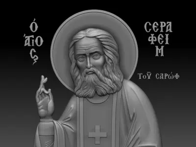 Seraphim of Sarov 3D model