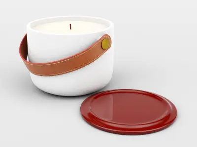 Ceramic Candle Holder 3D model