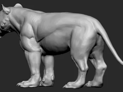 Stylized Tiger  3D model