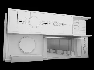 Exterior Design Tent Exhibition Stand a540b 3D model