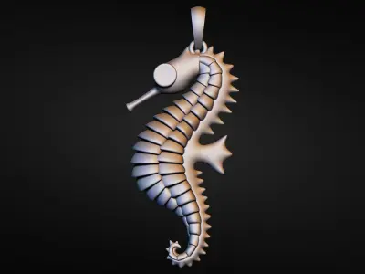 3d Seahorse for print 3D print model