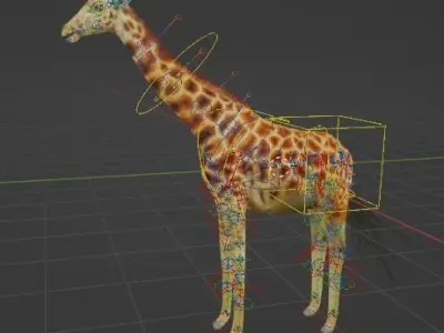 giraffe for game 3D model