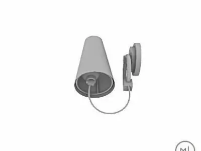 Modern led - Wall lamp 3D Model Low-poly 3D model