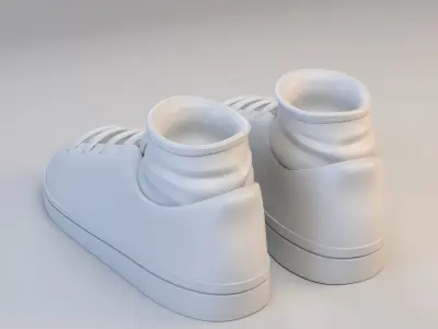 Cartoon Sport Shoes 3D model