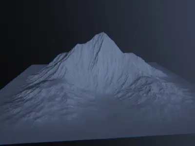 Mountain Landscape Mesh Free 3D model