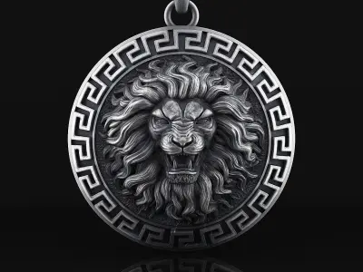 lion pendant a05 3D print model