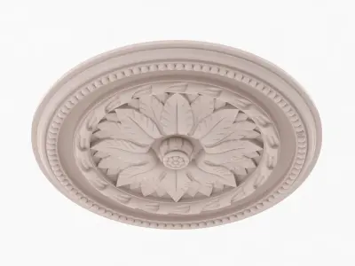 Classic Ceiling Medallion 28 3D model