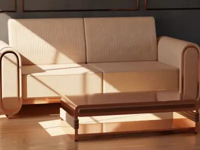 Sofa Set 04 3D model