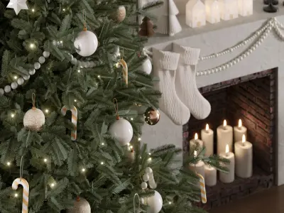 Christmas Decoration Set 02 3D model