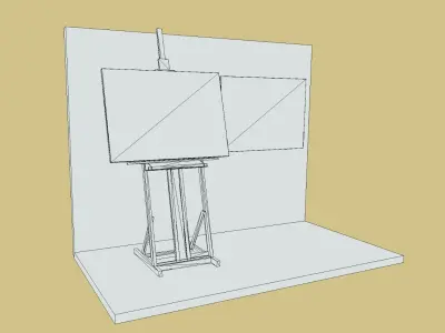 Yellow Flower - Oil Painting Low-poly 3D model