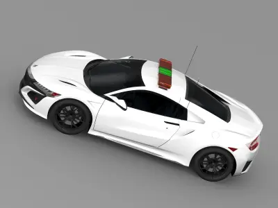 Acura NSX Safety Car 2016 3D model