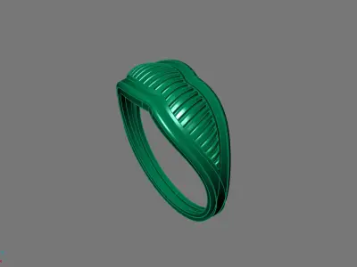 Women Ring Plain Ring Ready STL 3DM Models Womens Rings 3D print model 70