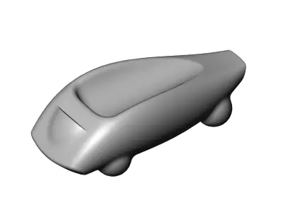 Miniature vehicle automotive speed sculpture N012 3D print model