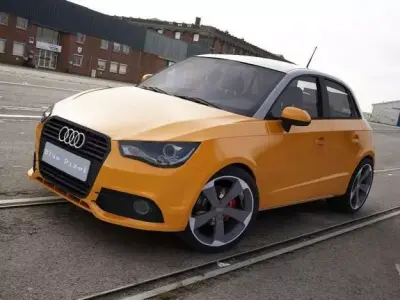Audi A1 Sportback orange 3D model
