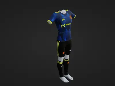 Manchester United Sportwear Low-poly 3D model