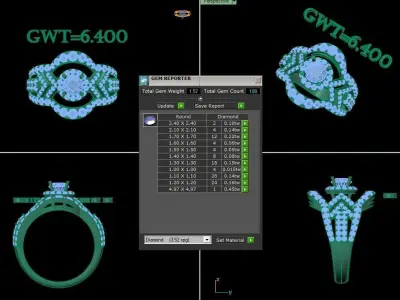 FASION RING 3D model 10