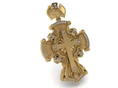 Cross Pendant 2441 3D print model