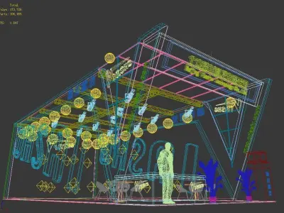 Exhibition - Area - 13X6-3DMAX2009-01 3D model