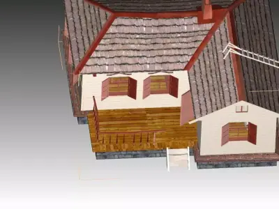 Small House  Low-poly 3D model