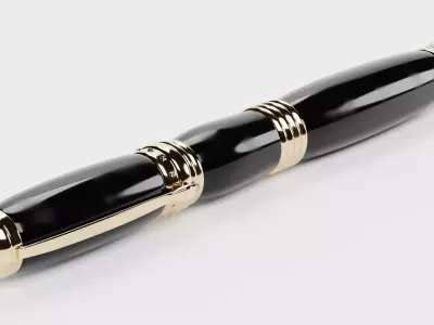 Luxury Fountain Pen V1 Low-poly 3D model