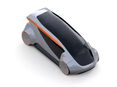 Shared Autonomous RoboTaxi 3D model