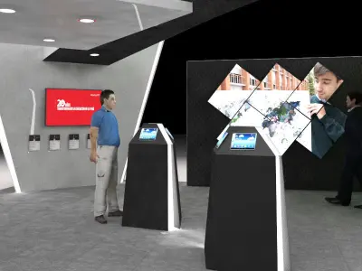 Information stand for university 3D model