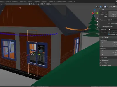 House in the woods 3D model