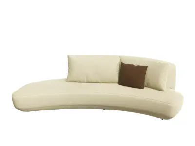 Audrey curved sofa by Massimo Castagna 3D model