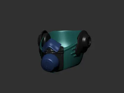 helmet high poly sculpt 3d printable  3D model 27