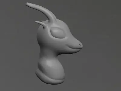Dragon Head Low-poly 3D model