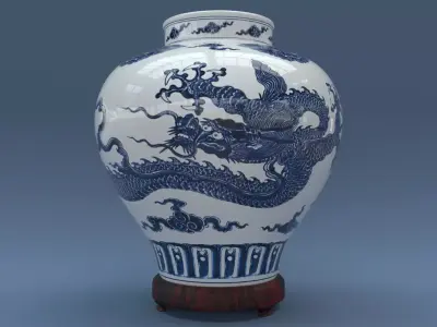 Ming vase 3D model