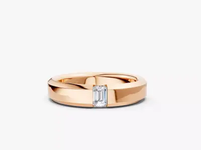 BAND DIAMOND RING-RJ026 3D print model