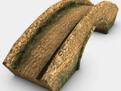 Old stone bridge 3D model