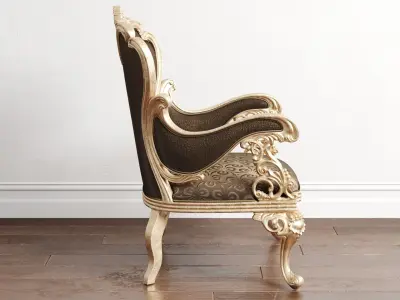 Calenas Art Deco Koltuk Takimi Chair 3D model