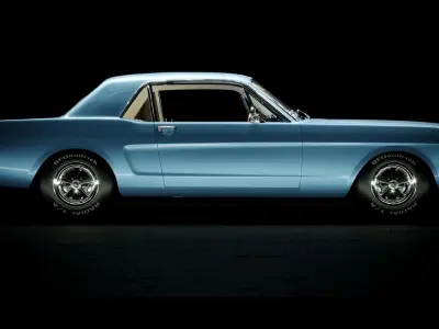 Ford Mustang 1965 Coupe Classic Pony Car  3D model