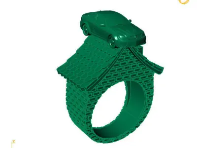 ring car 3D print model