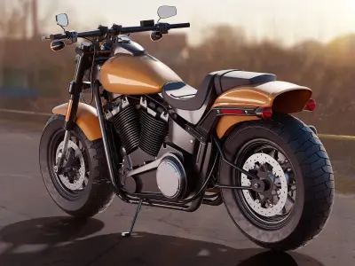 Harley Davidson Fat Bob 2020 3D model