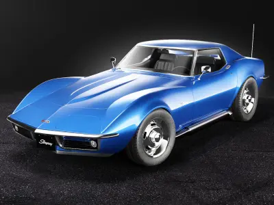 Chevrolet Corvette stingray C3 1969 3D model