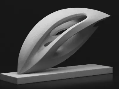 Modern abstract sculpture 021 3D model