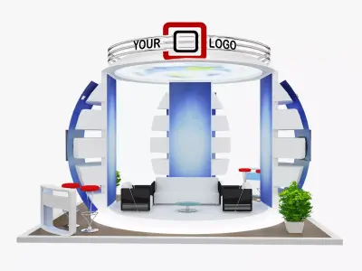 Booth Exhibition Stand a568a 3D model