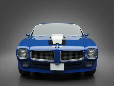1971 Pontiac Firebird TransAm 3D model