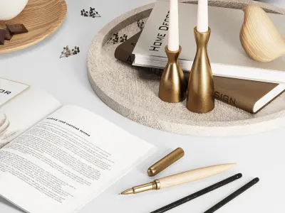 Decorative set 02 3D model