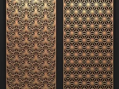 decorative pane Low-poly 3D model